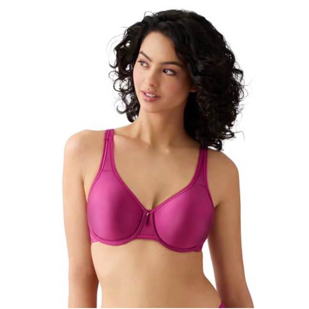 Wacoal Basic Beauty Underwire Bra Womens 36G Berry Fizz Full Figure 851388